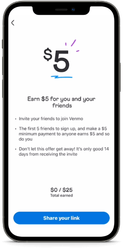 Venmo referral bonus