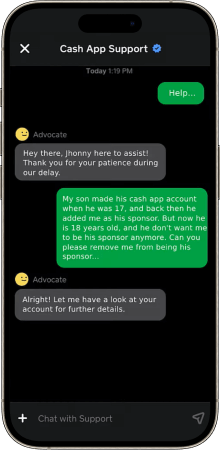 Remove Sponsorship account