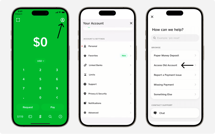 Access Old Cash App Account