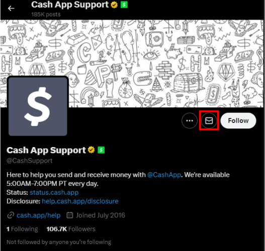 Cash App Twitter Support
